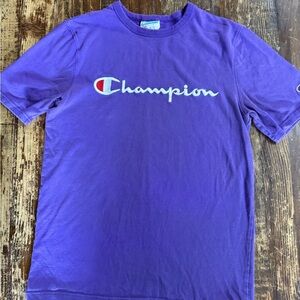 Champion Purple Short Sleeve Tee